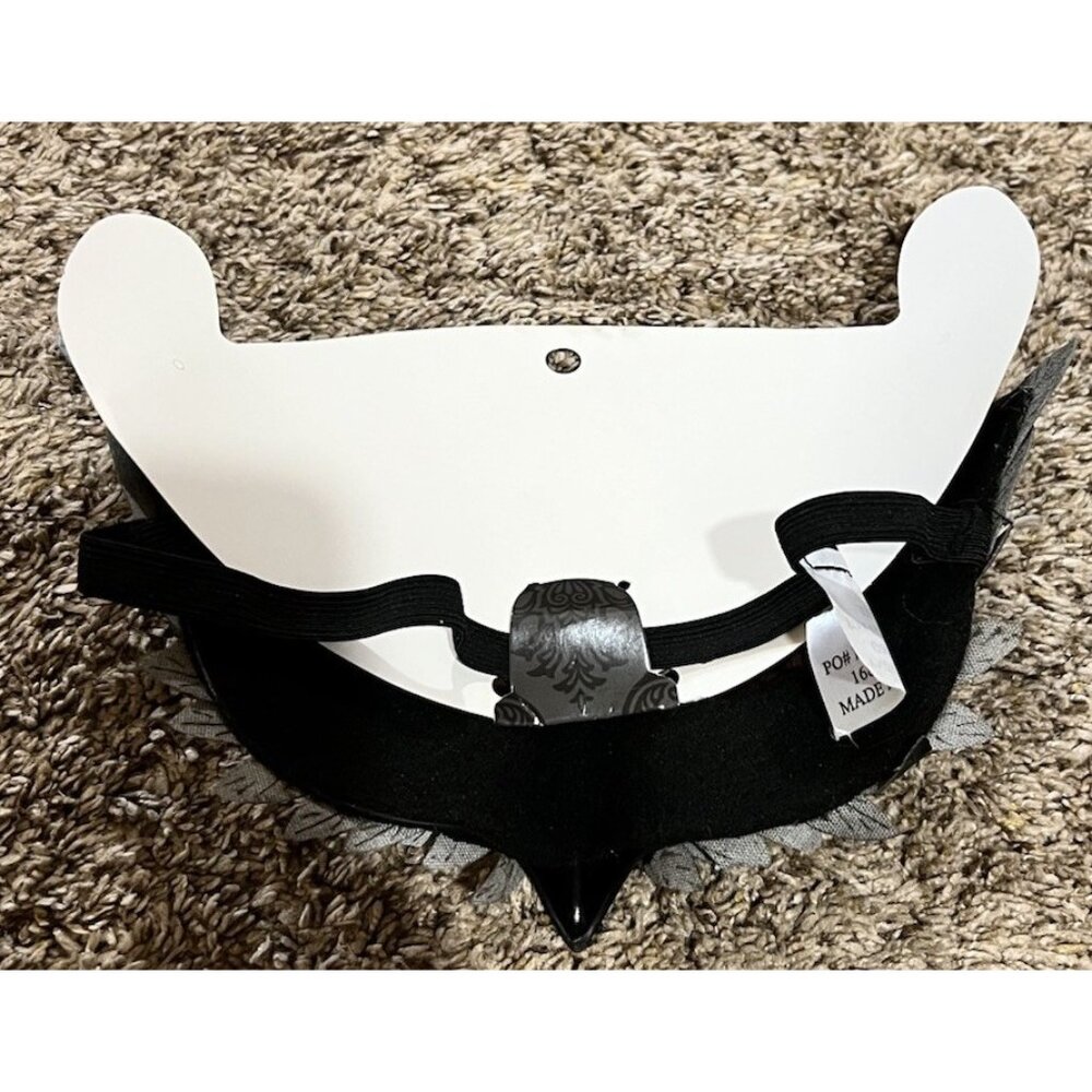 New ~ Grandinroad Black  Masquerade Mask, Crow ~ Halloween - Picture 3 of 4